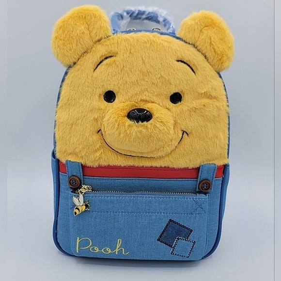 Disney Handbags - SOLD Disney Winnie The Pooh Plush Backpack Hot Topic NEW #1486